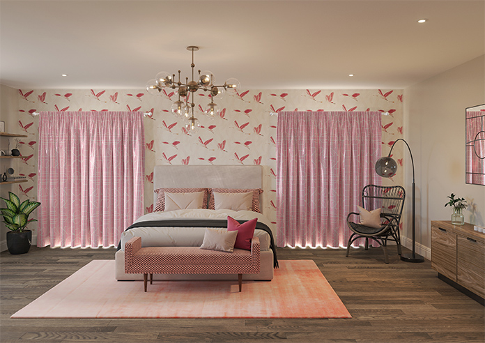 Bamboo Brights, Pink - Made To Measure Curtains - Image 15